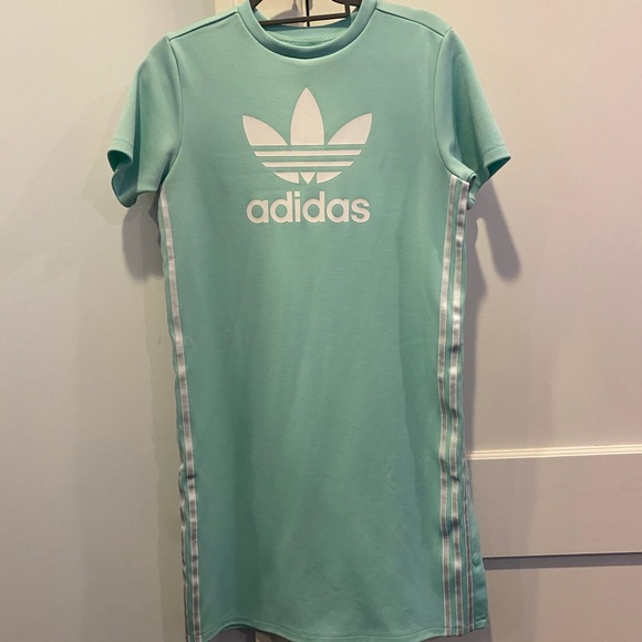 mint green adidas dress